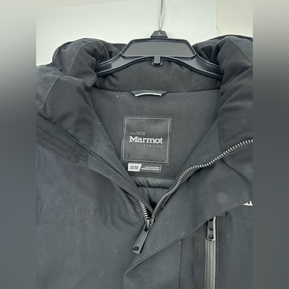 Marmot Jack Adult Medium Black Yorktown Featherless Jacket Work Athletic Mens - Picture 2 of 8